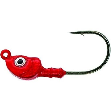 Mustad Elite Inshore Darter Jighead, 116 Oz Red, 4PK SSD786-1/16-RED-4